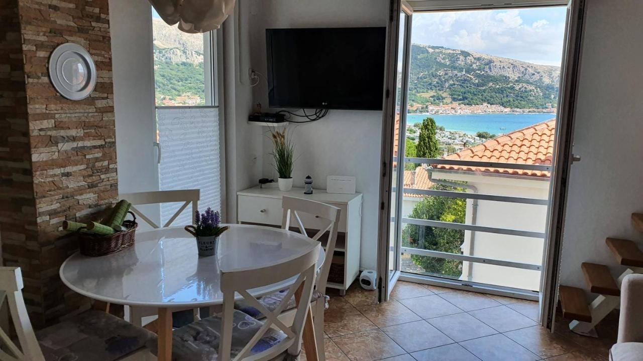 Apartment Helmut With Sea View Baška Kültér fotó